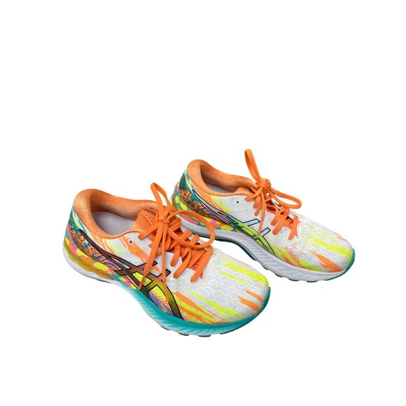 Asics Gel Nimbus 25 Tokyo Edition wms white orange run sneakers Sz 7 SKU 9379 - Picture 12 of 12